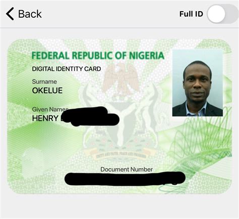 Nigeria Digital Id Card Scannable Id Card Maker Id Card News Online