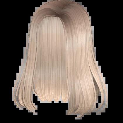 Long Straight Side Part Blonde Roblox