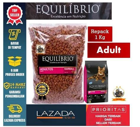 Semar Bird Makanan Kucing Equilibrio Adult Hairball Repack Kg