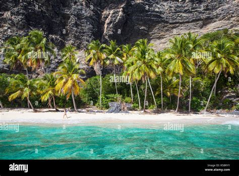 Dominican Republic Samana Peninsula Las Galleras Playa Fronton Stock