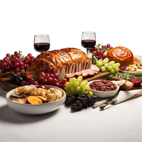 Premium AI Image | a banner of a traditional thanksgiving dinner table ...