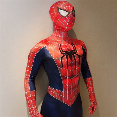 3d Print Raimi Spiderman Cosplay Costume Lycra Spandex Spider Man Sam