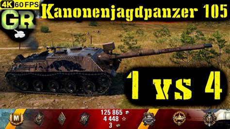 World Of Tanks Kanonenjagdpanzer 105 Replay 6 Kills 3 8K DMG Patch 1