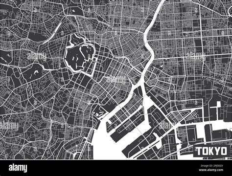 Tokyo City Map Black And White Stock Photos And Images Alamy