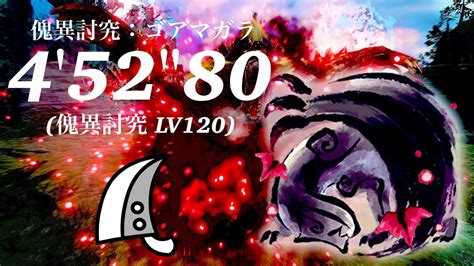 Mhrsswitch 傀異討究lv120 ゴアマガラ傀異化 大剣ソロ 45280afflicted Lv120 Gore