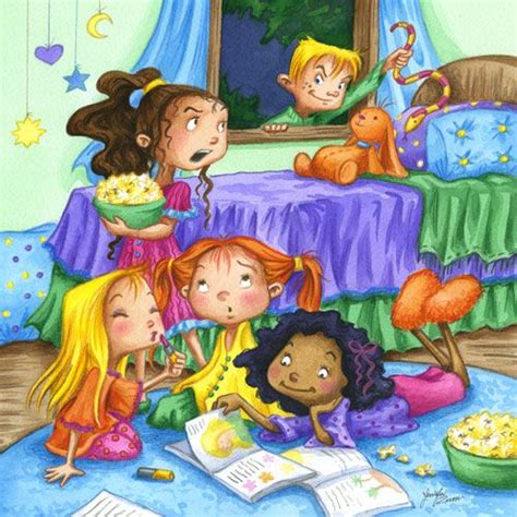 Slumber Party By Isynia Artessa Adult Cartoons Pillow Fight Forest Fairy Slumber Parties