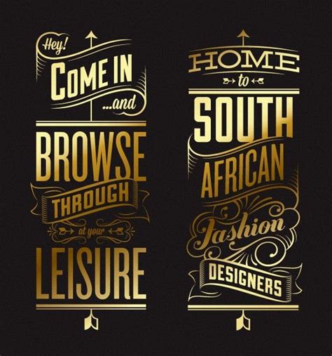 Typography In Gold Typography Inspiration Typographic Design