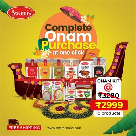 Onam Kit- 10 products - Swamis Foods - Green Valley Condiments