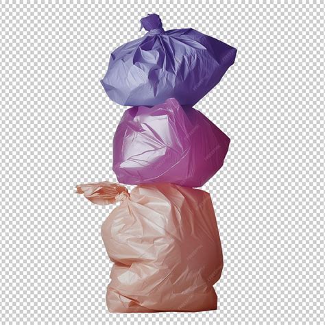 Пластиковый мешок изолирован на прозрачном фоне | Премиум PSD Файл