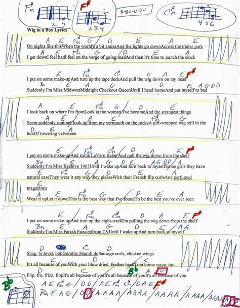 Wig In A Box Hedwig The Angry Inch Guitar Chord Chart