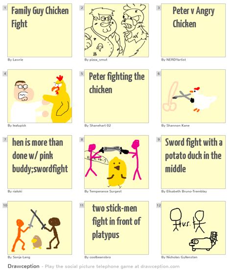 Family Guy Chicken Fight - Drawception