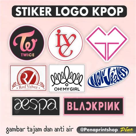 Jual Stiker Kpop Blackpink Snsd Twice Ive Red Velvet Aespa New Jeans Oh