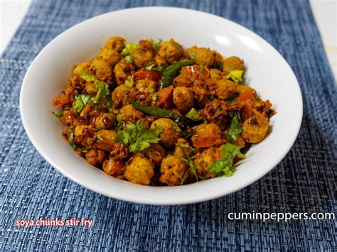 Soya Chunks Stir Fry Cuminpeppers