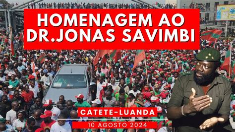 UNITA hoenageia Jonas Savimbi no ex bastião do MPLA Catete discurso