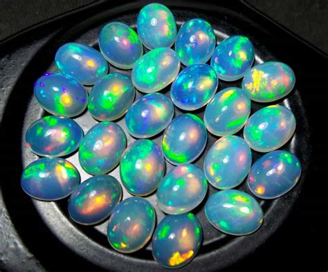 9x7 MM Natural Ethiopian Welo Fire Opal Oval Shape Cabochon By Gemstone