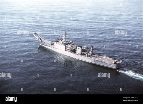 Aerial Port Quarter View Of The Newport Class Tank Landing Ship Uss