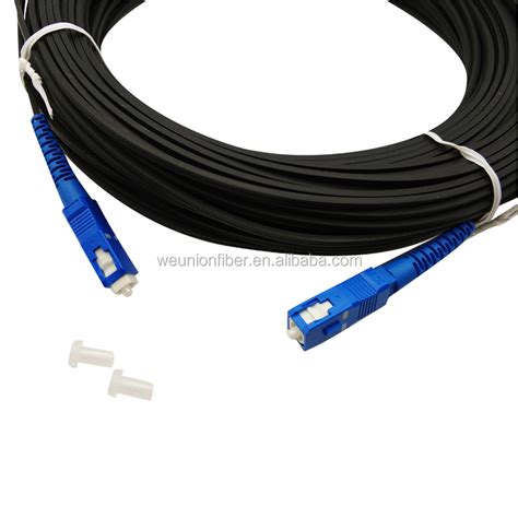 Sc Upc Apc Single Mode G657a Simplex 1core 2core Indoor Outdoor Ftth Drop Fiber Optic Patch Cord