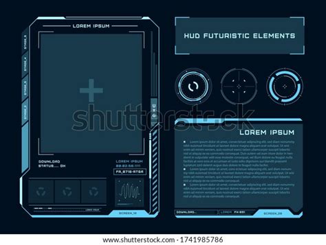 Futuristic Touch Screen User Interface Modern Stock Vector Royalty