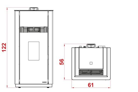 Palazzetti Wilma Idro T Stufa A Pellet Ventilata Acqua Aria Kw In