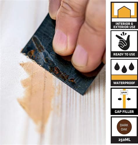 Everbuild Multi Purpose Wood Filler Dark Oak 250 Ml EBay