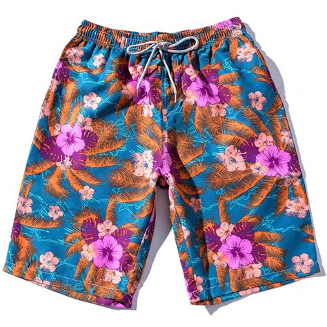 Womail Summer Beach Shorts 1pc Summer Men Couples Beach Floral Bohe