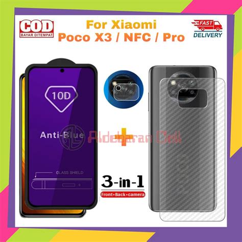 Paket Tempered Glass Xiaomi Poco X X Pro X Nfc Anti Gores Kamera