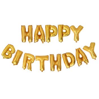 Happy Birthday Letter Shaped Foil Balloons - Buy Foil Balloons,Letter ...