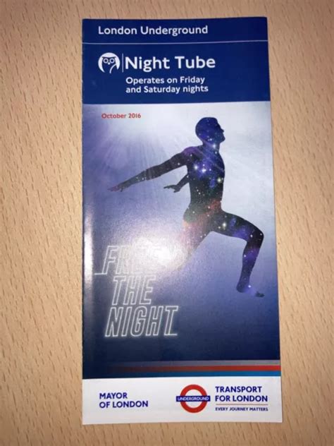 LONDON. UNDERGROUND. MAP. (. Night Tube 2016. ) £1.99 - PicClick UK