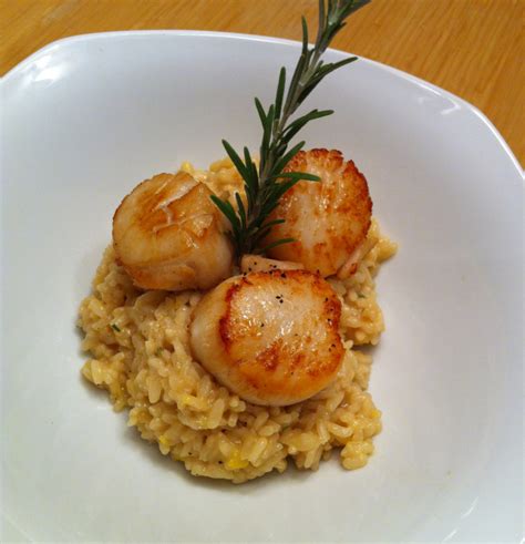 Lemon-Rosemary Risotto with Seared Scallops – Random Acts of Comfort