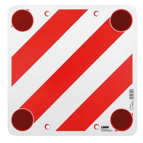 Panneau de signalisation dépassement du chargement 50 cm x 50 cm