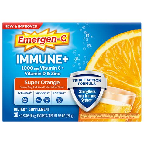 Emergen C Immune Mg Vitamin C Powder With Vitamin D Zinc