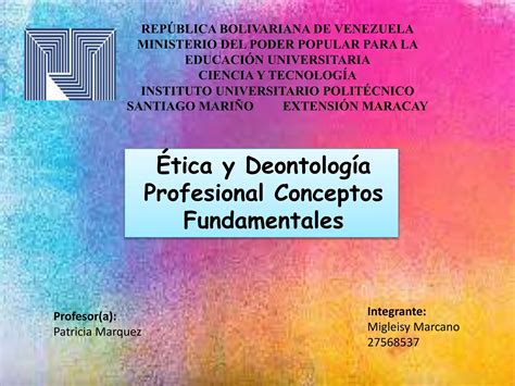 Ética y Deontología Profesional PPT