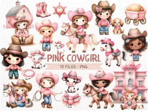 20 Cute Cowgirl Clipart Designs And Graphics