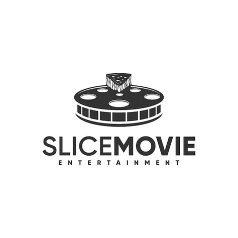 Premium Vector | Slice movie entertainment logo inspiration film roll