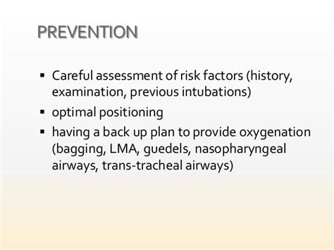 Complications of intubation