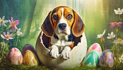 Easter Egg, Dog, Beagle Free Stock Photo - Public Domain Pictures