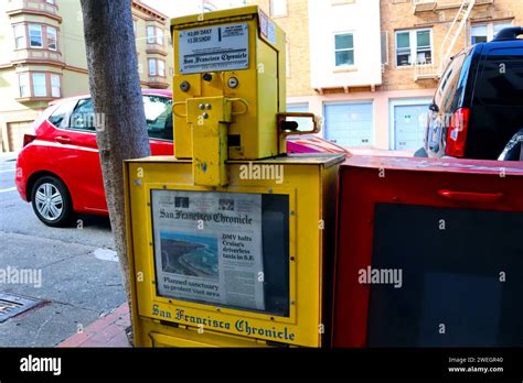 San Francisco California San Francisco Chronicle Newspaper Vending