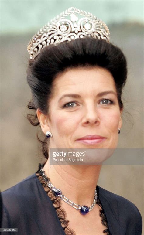 Princess Caroline of Hanover arrives to attend the wedding between ...