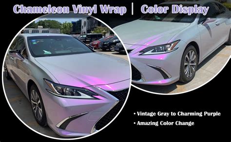 Mua ATMOMO Vintage Gray To Charming Purple Glossy Chameleon Vinyl Wrap