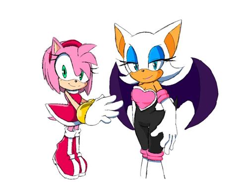 Amy And Rouge Amy The Hedgehog Rouge The Bat Amy