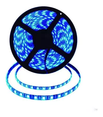 5m Rollo Tira Cinta Led 5050 Blanco Frio Exterior 60 Led M Cuotas