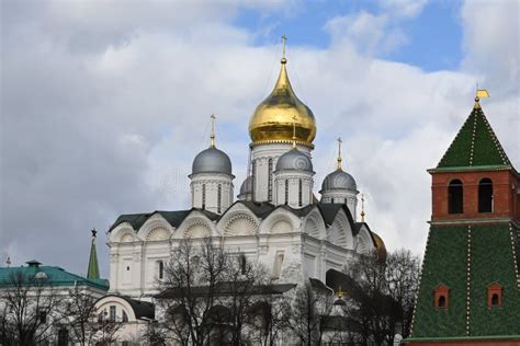 Cathedrals of the Kremlin stock image. Image of famous - 212515775