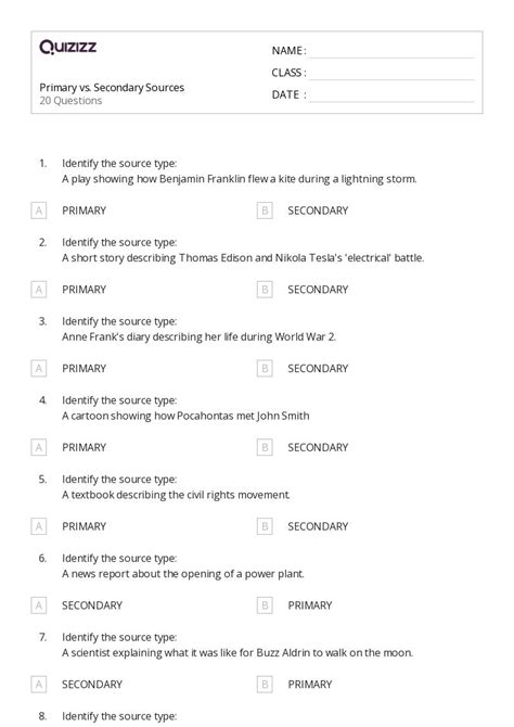 Assessing Credibility Of Sources Worksheets For Th Grade On