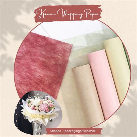 Jual Korean Tissue Roll Paper Wrapping Flower Wrapping Cellophane