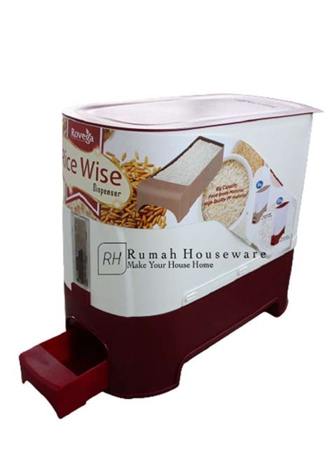 Jual Rovega Dispenser Beras Kg Rice Box Tempat Beras Di Seller