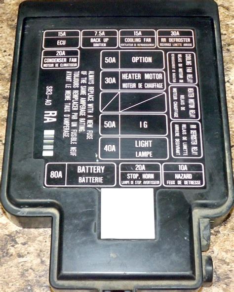 Fuse Box Diagram Honda Civic 5g And Relay With Designation And Location