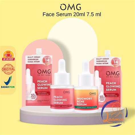 Jual Najmia Omg Oh My Glow Face Serum Ml Ml Peach Glowing