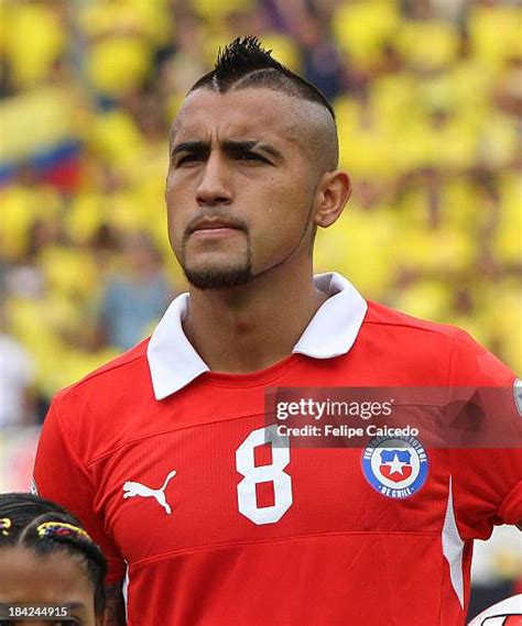 Arturo Vidal Chile International Photos and Premium High Res Pictures ...