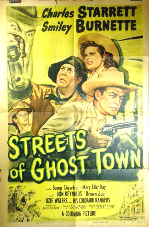 STREETS OF GHOST TOWN, Original Western Movie Poster – Original Vintage ...