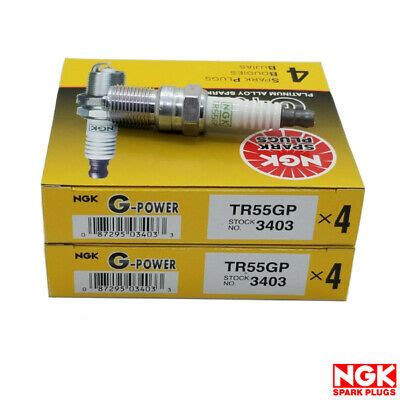 New Set Of 8 Genuine NGK G Power Platinum Alloy Spark Plug TR55GP